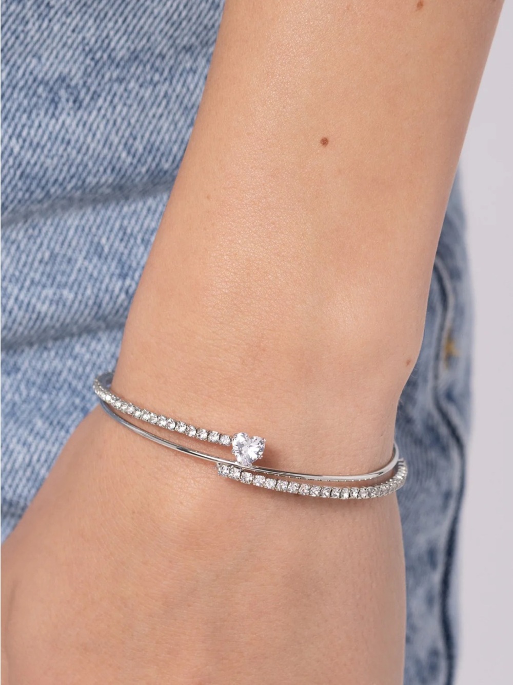 Sensational Sweetheart white bracelet